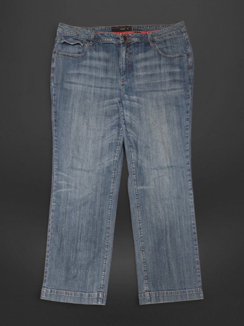 Vintage Venezia Y2K Bootcut Medium Wash Button Jeans (Size 18)